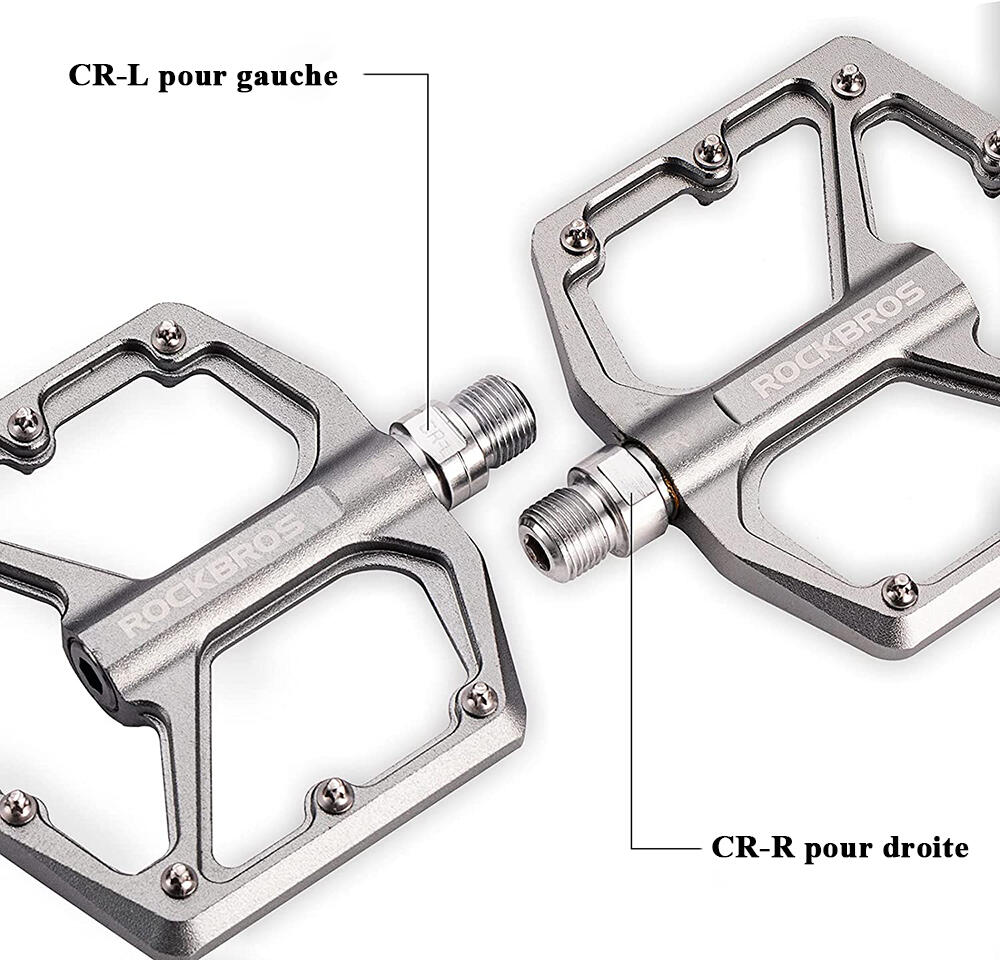Pédale Vélo en Alliage d'aluminium Pour Vélo Bicyclette Cyclisme VTT Titane 5/7