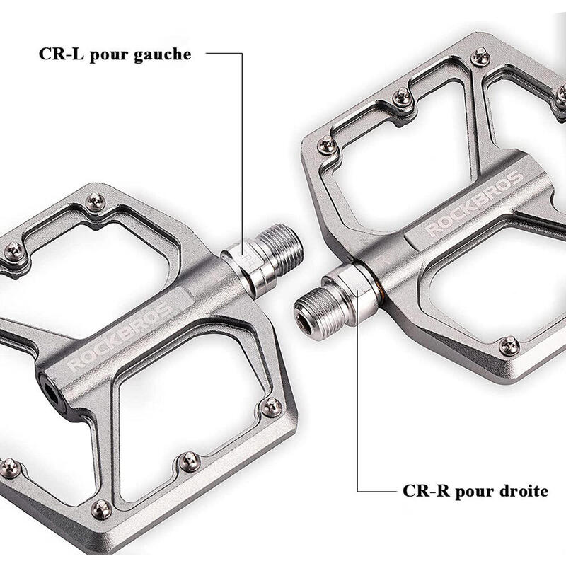 Pédale Vélo en Alliage d'aluminium Pour Vélo Bicyclette Cyclisme VTT Titane