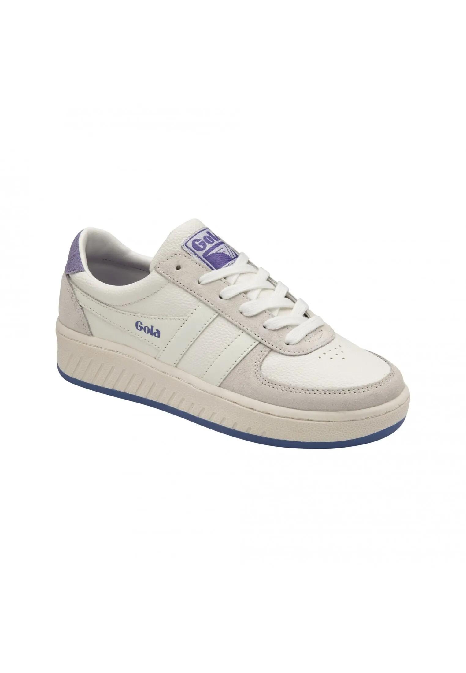 Gola Damen CLB513-WV WHITE/LAVENDER Klassischer Schnürschuh  in weiß 2/4