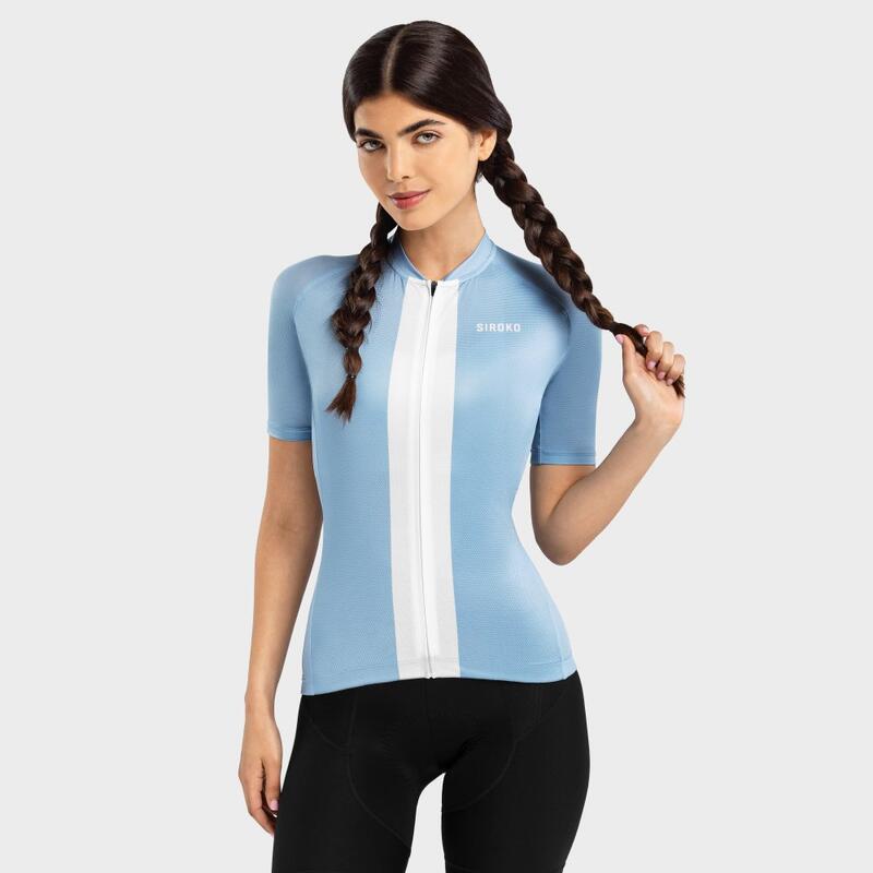 Maillot ultraléger Cyclisme SIROKO M3 Caleta Bleu électrique Femme