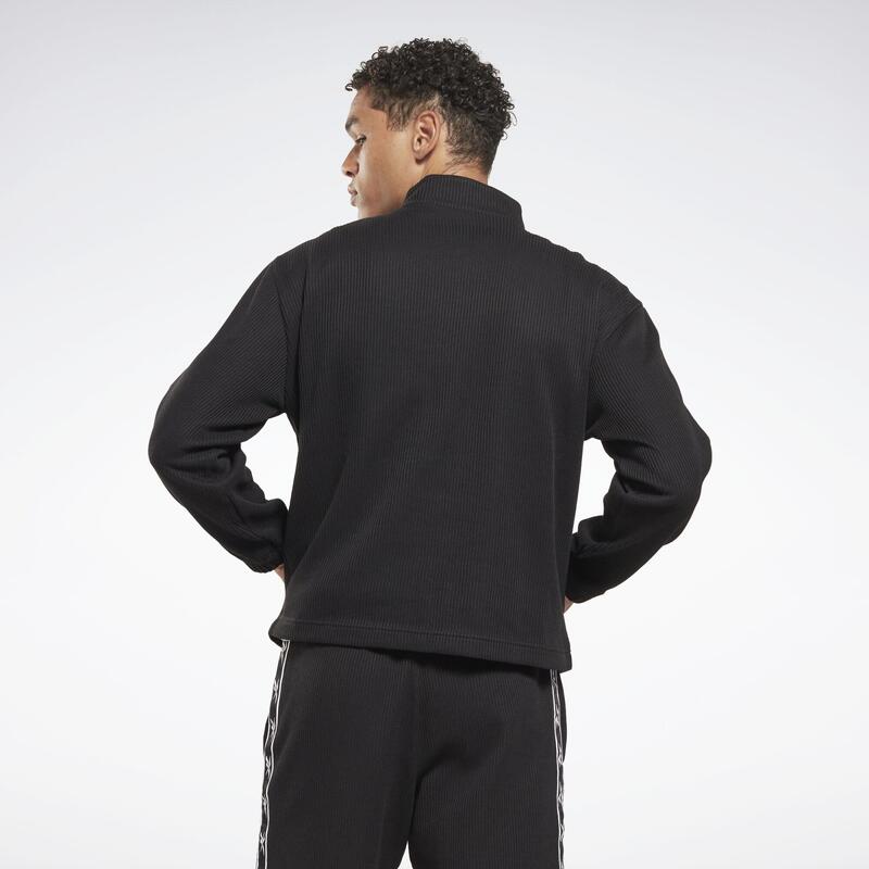 Reebok Identity Vector Tape Waffle 1/4 Zip Top