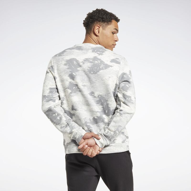 Reebok Identity Modern Camo Fleece Crew Sweatshirt