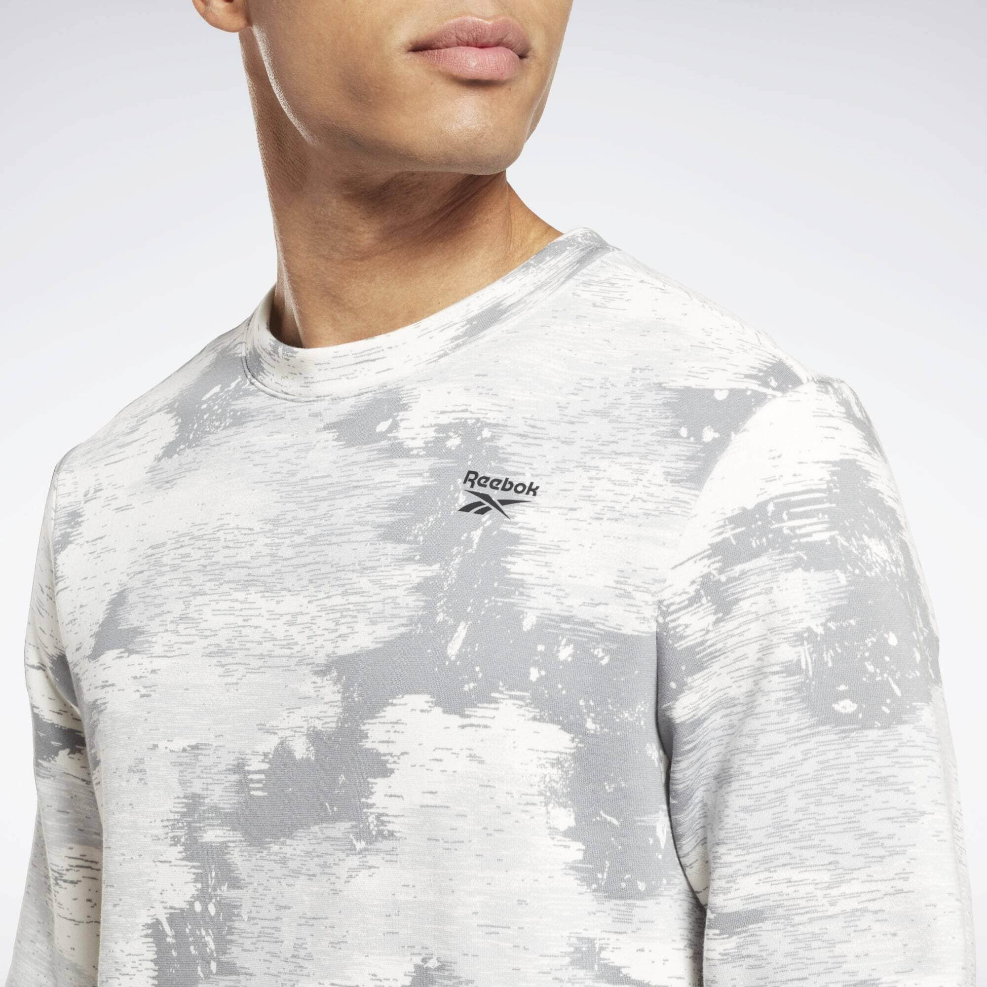 Reebok Identity Modern Camo Fleece Crew Sweatshirt 5/6