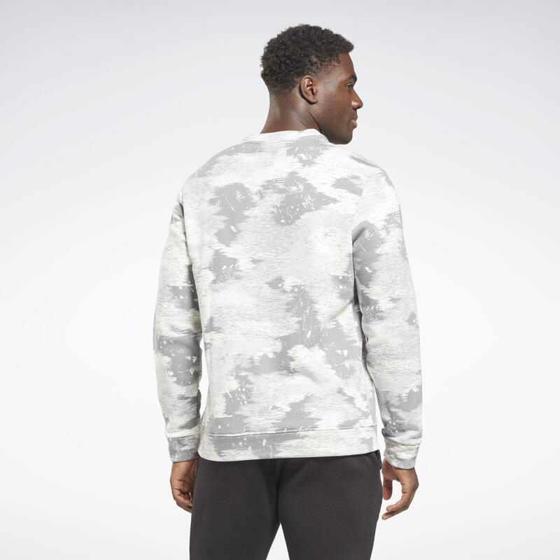 Reebok Identity Modern Camo Fleece Crew Sweatshirt