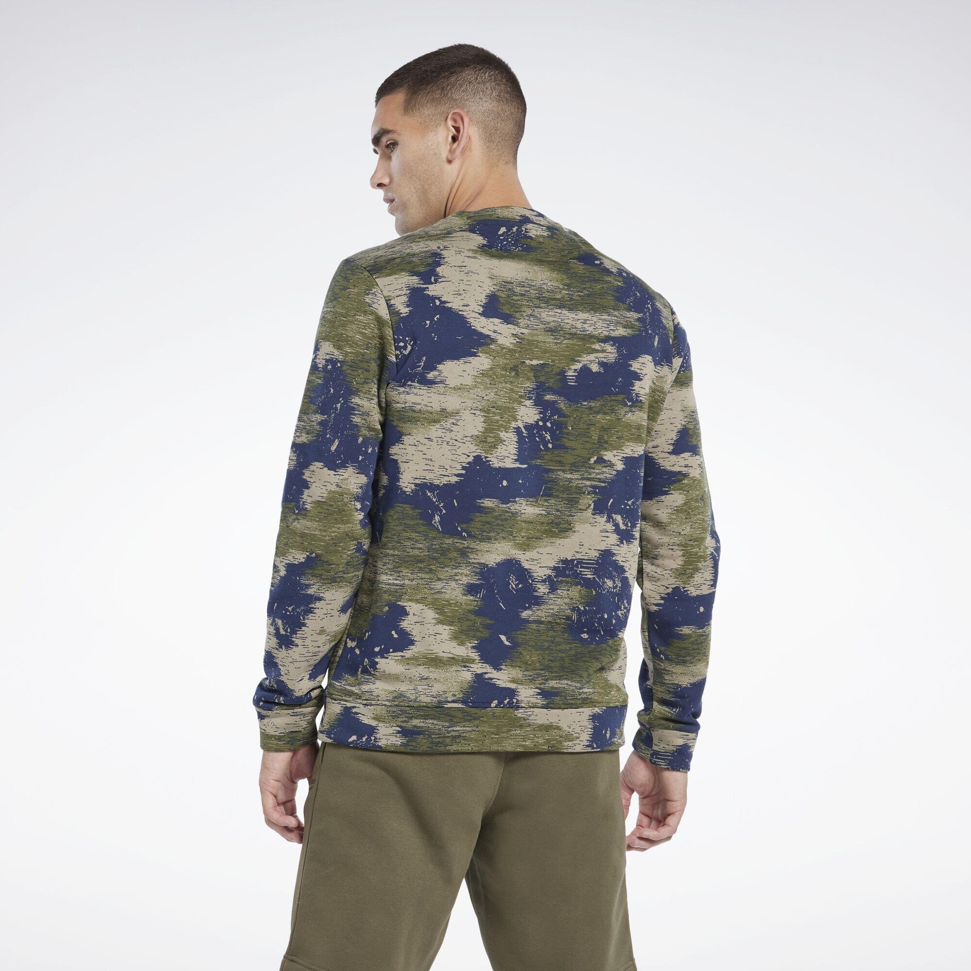 Reebok Identity Modern Camo Fleece Crew Sweatshirt 4/6
