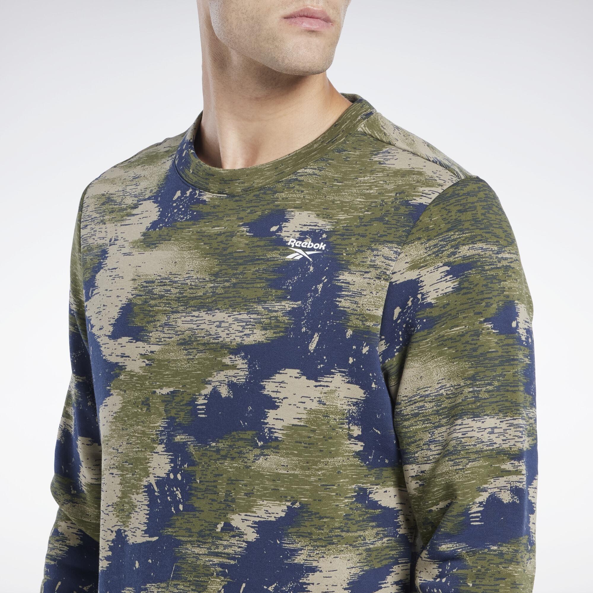 Reebok Identity Modern Camo Fleece Crew Sweatshirt 5/6