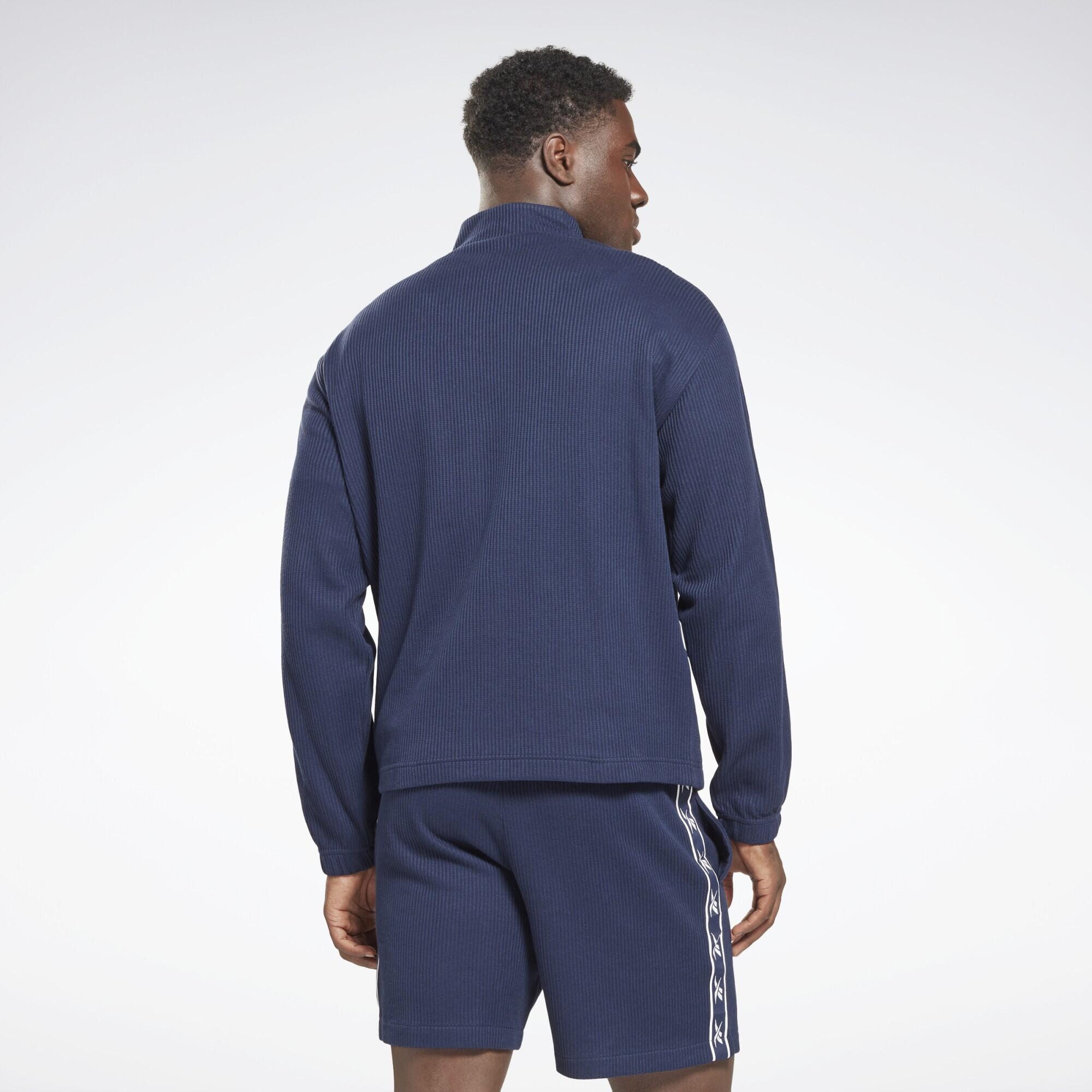 Reebok Identity Vector Tape Waffle 1/4 Zip Top 4/6
