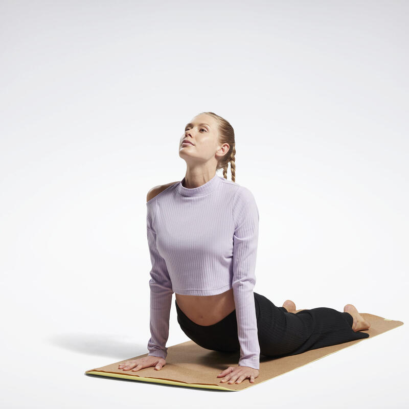 Yoga Cotton Rib Long Sleeve Top