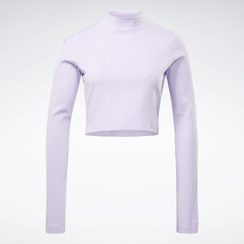 Yoga Cotton Rib Long Sleeve Top