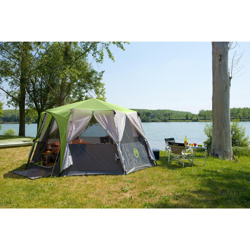 Coleman Cortes Octagon 8 Person Family Camping Tent Green