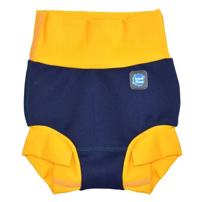 SPLASH ABOUT Splash About Baby & Toddler Happy Nappy Duo Reusable Swim Nappy Navy/Yellow