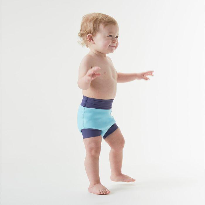 Splash About Baby & Toddler Happy Nappy Reusable Swim Nappy Blue Cobalt 3/4