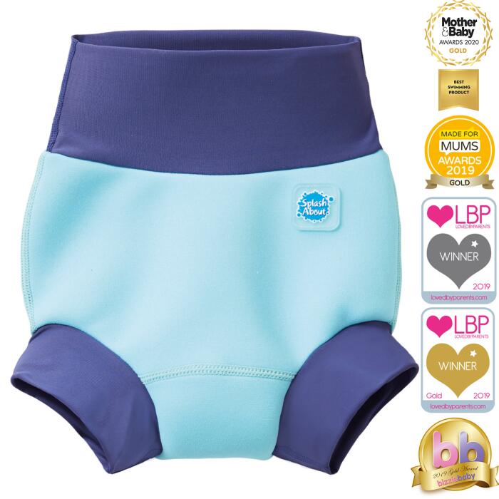 Splash About Baby & Toddler Happy Nappy Reusable Swim Nappy Blue Cobalt 4/4