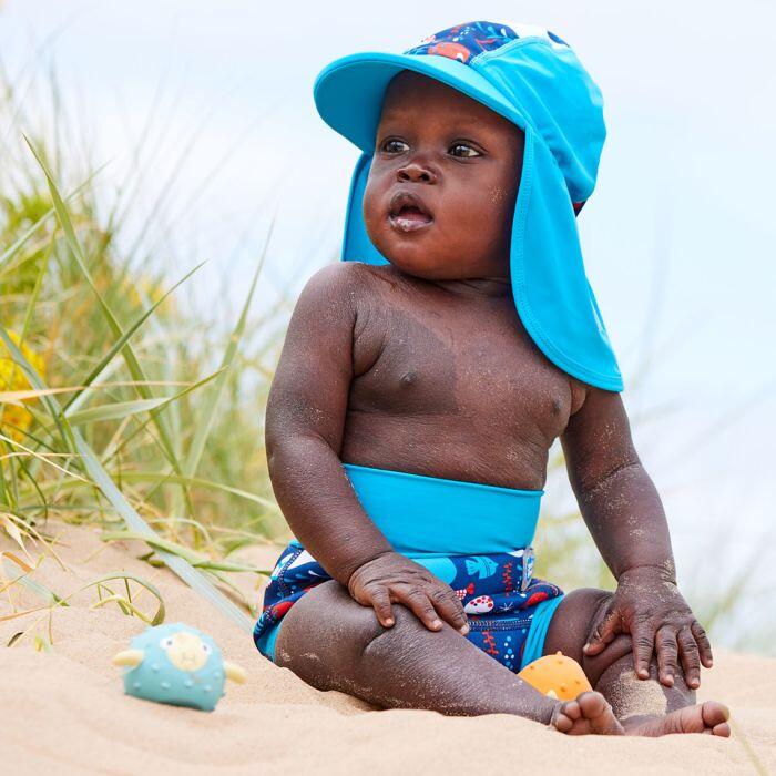 Splash About Baby Kids Legionnaire Sun Hat Under The Sea 4/6