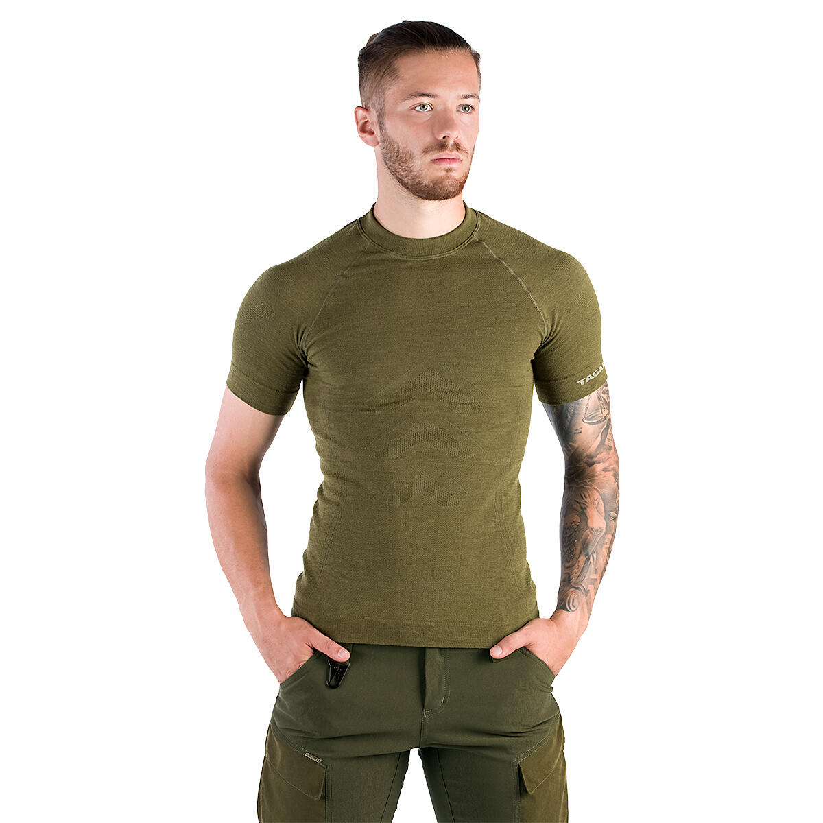 Tricou termic de teren Greenland din lână Merino cu ioni de argint