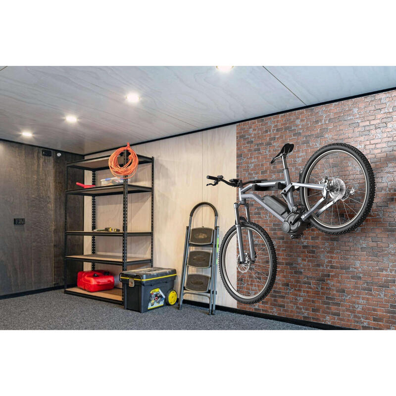 Supporto salvaspazio per bicicletta da parete, portabici - nero