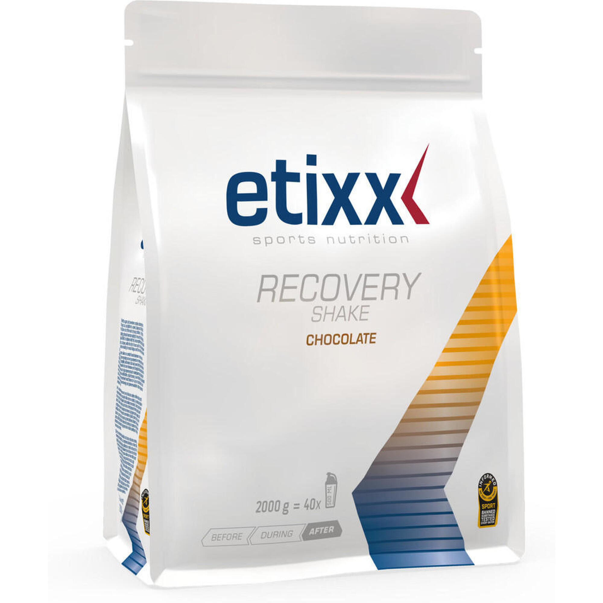 Etixx Recovery Shake Chocolat Pouch 2000g 1/2