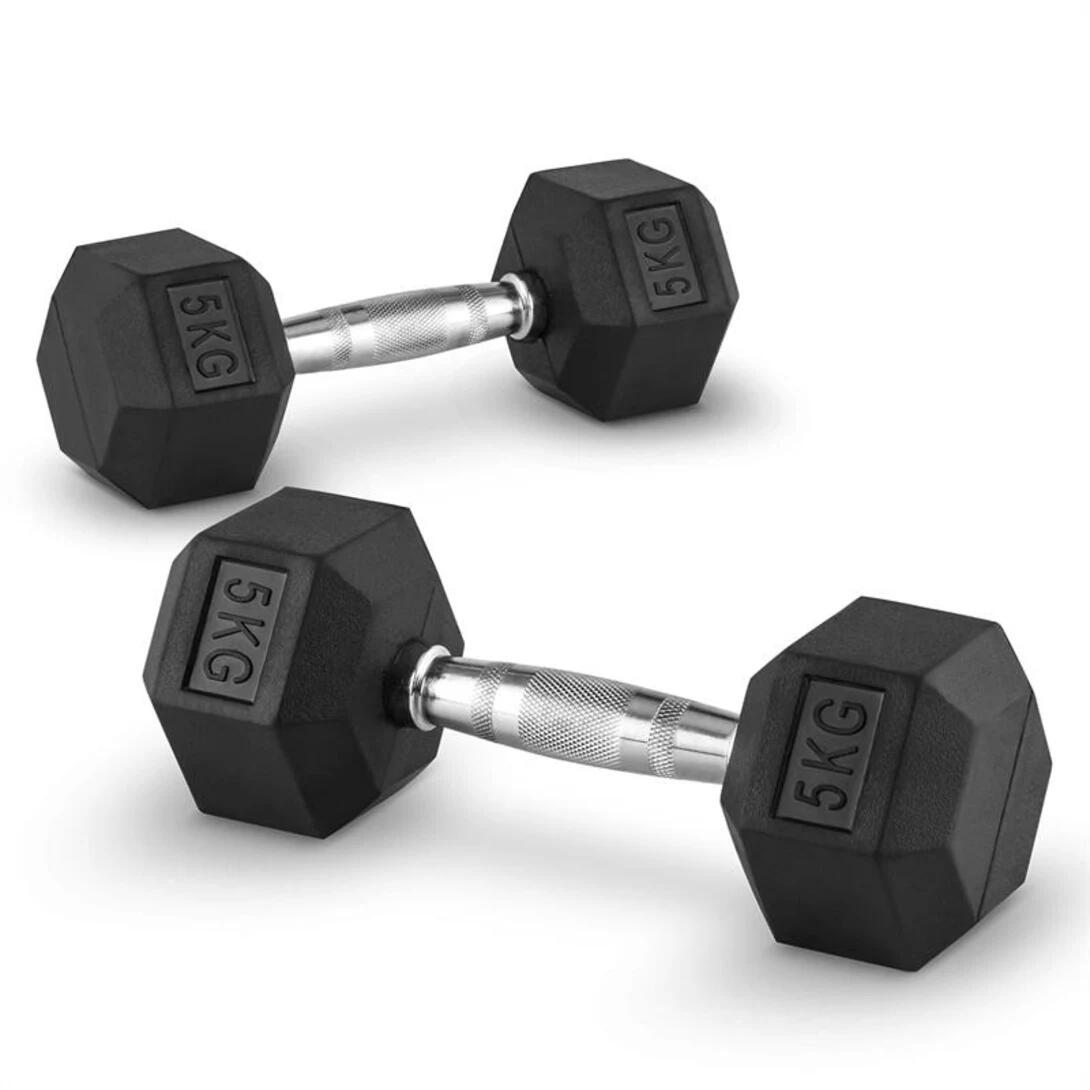 OZIO FITNESS Mancuernas Hexagonales 5 kg (par) Fitness Musculación