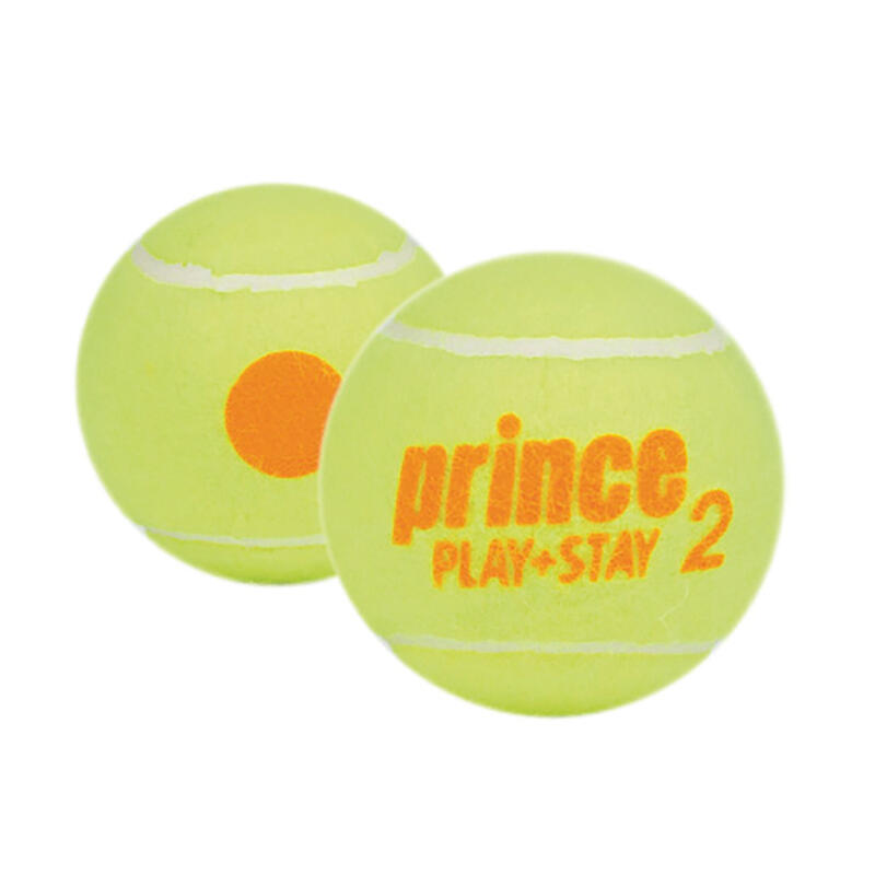Sachet 72 balles de tennis Prince Play & Stay - stage 2