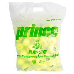 Sachet 72 balles de tennis Prince Play & Stay - stage 2