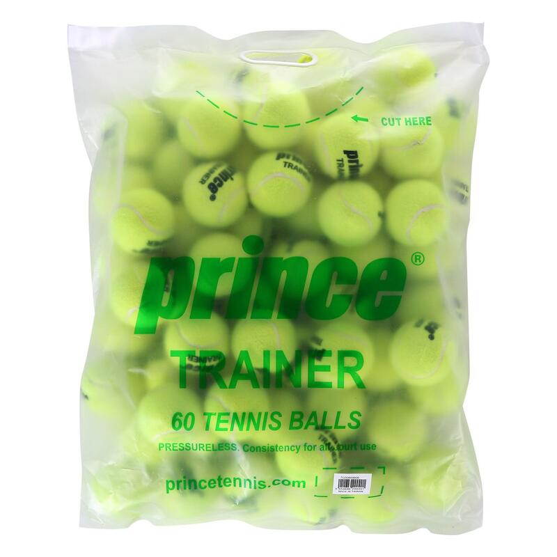 Beutel mit 60 Tennisbällen Prince Trainer