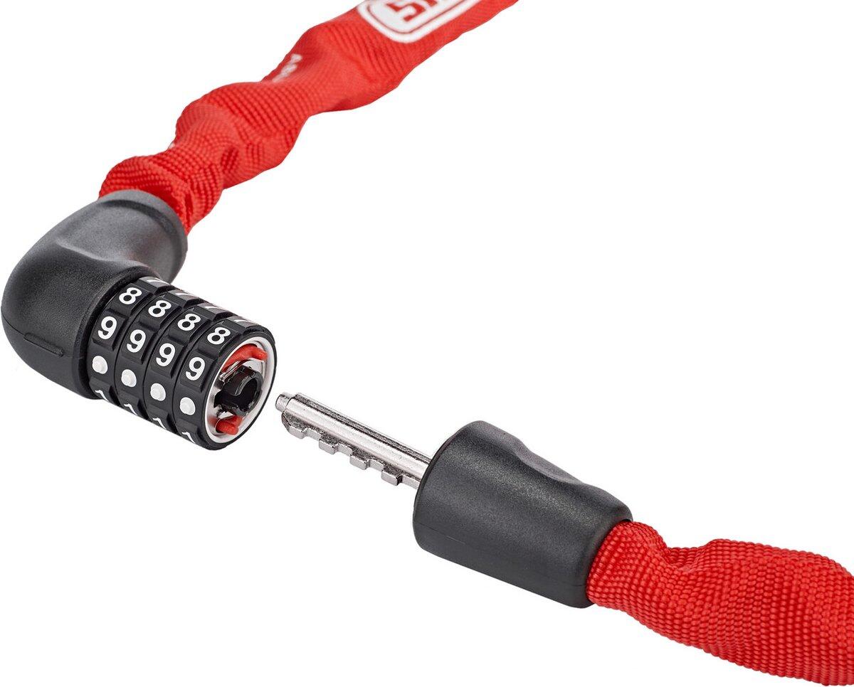 Durable ABUS 5805C 75 Red Chain Lock - 4mm Thick 3/4