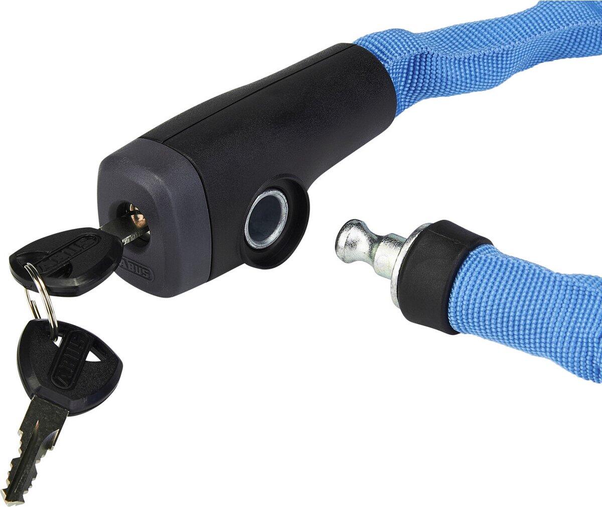Antivol chaîne Steel-O-Chain 5805K acier 5mm bleu/brun, à clé 3/3