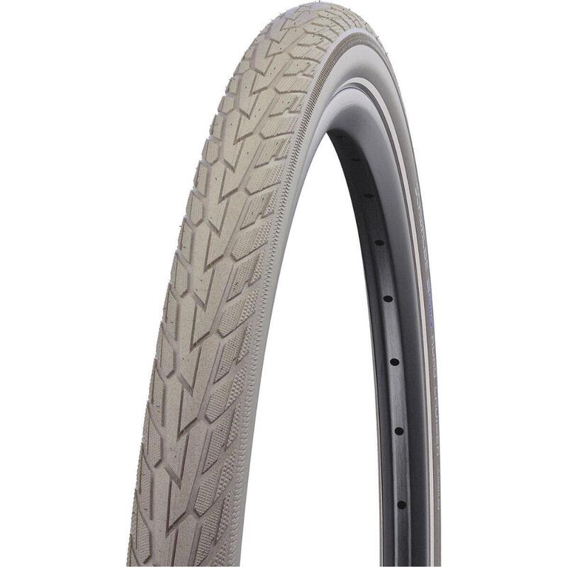 Pneu de Vélo - Schwalbe - Road Cruiser - 28 pouces x 1,60 - Crème réfléchissante