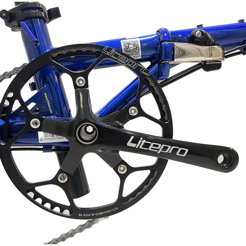 (Unassembled)GUST 349 16" Hydraulic Disc Brake 9s with stand Folding Bike - Blue