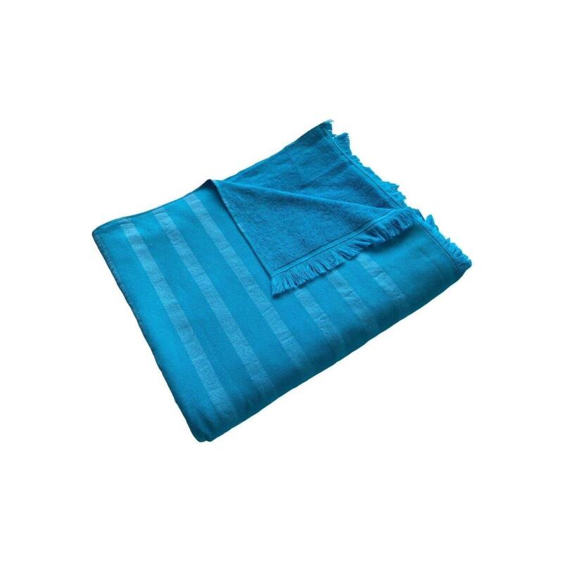 Alanya XL Turquoise badstof gevoerde handdoek 140x180 380g/m²