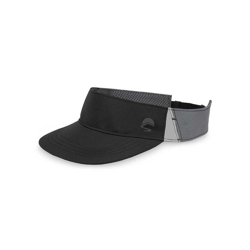 VaporLite Rush Visor 成人中性通風登山健行帽 - 黑色