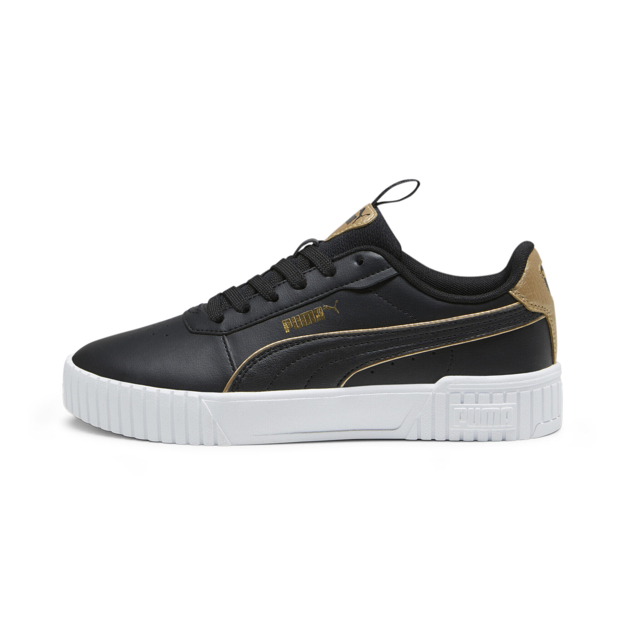 Carina 2.0 Pop Up Metallics sneakers voor dames PUMA Black Gold White 5/7