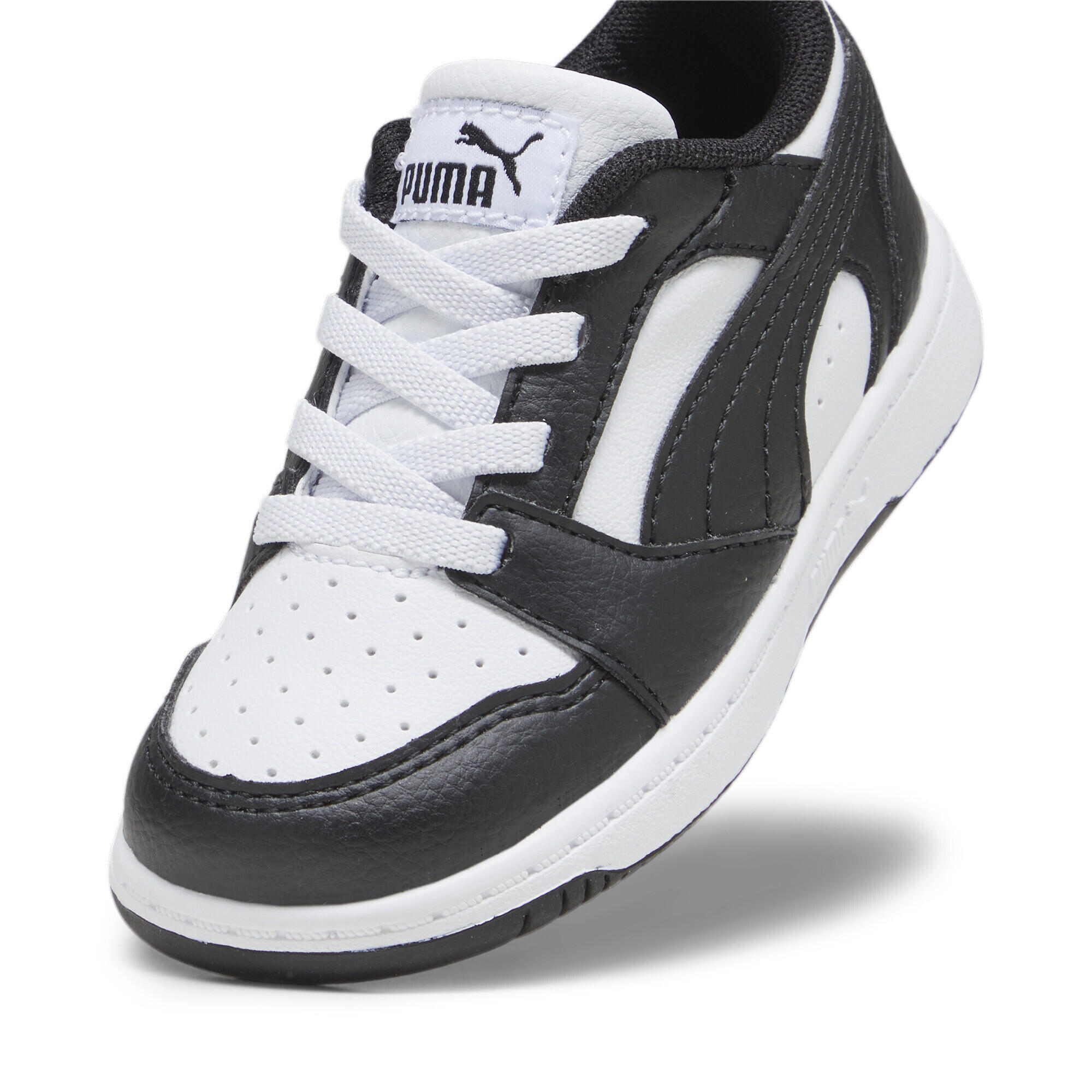 Rebound V6 Lo Sneakers Klein Kinder PUMA White Black 6/7