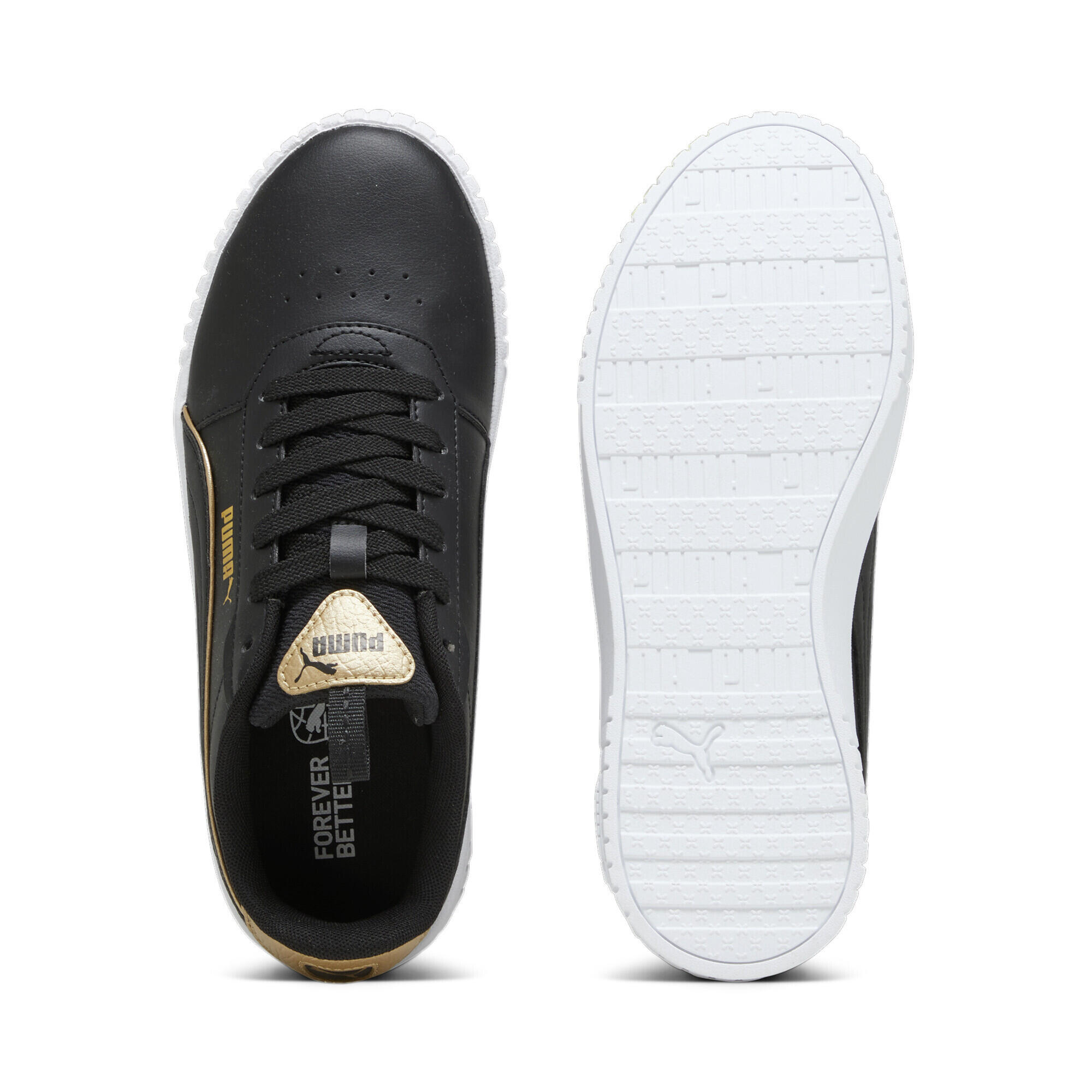 Puma carina top sneakers zwart/wit dames