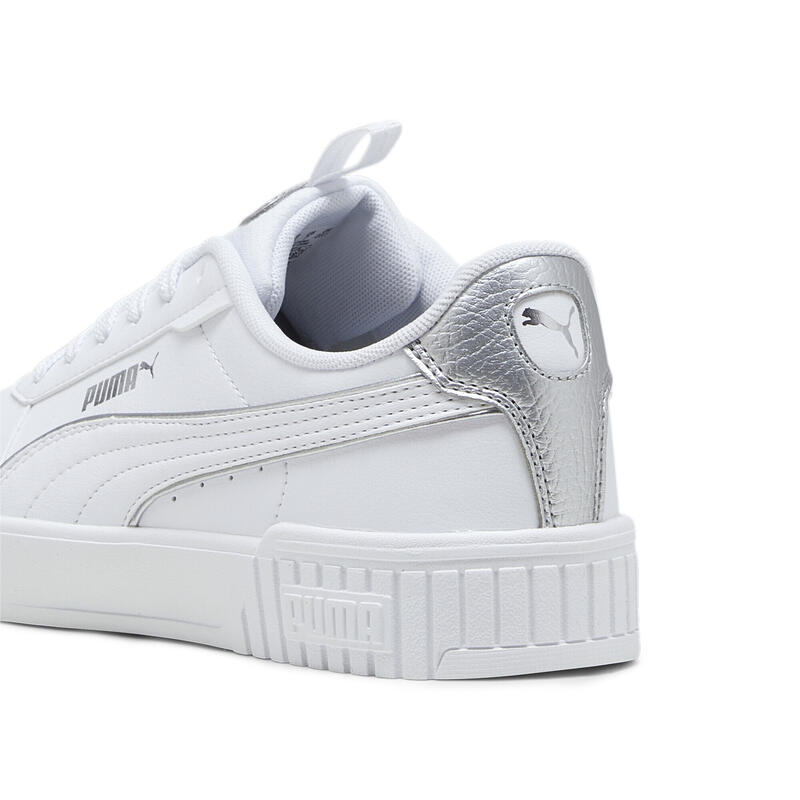 Sneakers Carina 2.0 Pop Up Metallics Femme PUMA White Matte Silver Gray Metallic