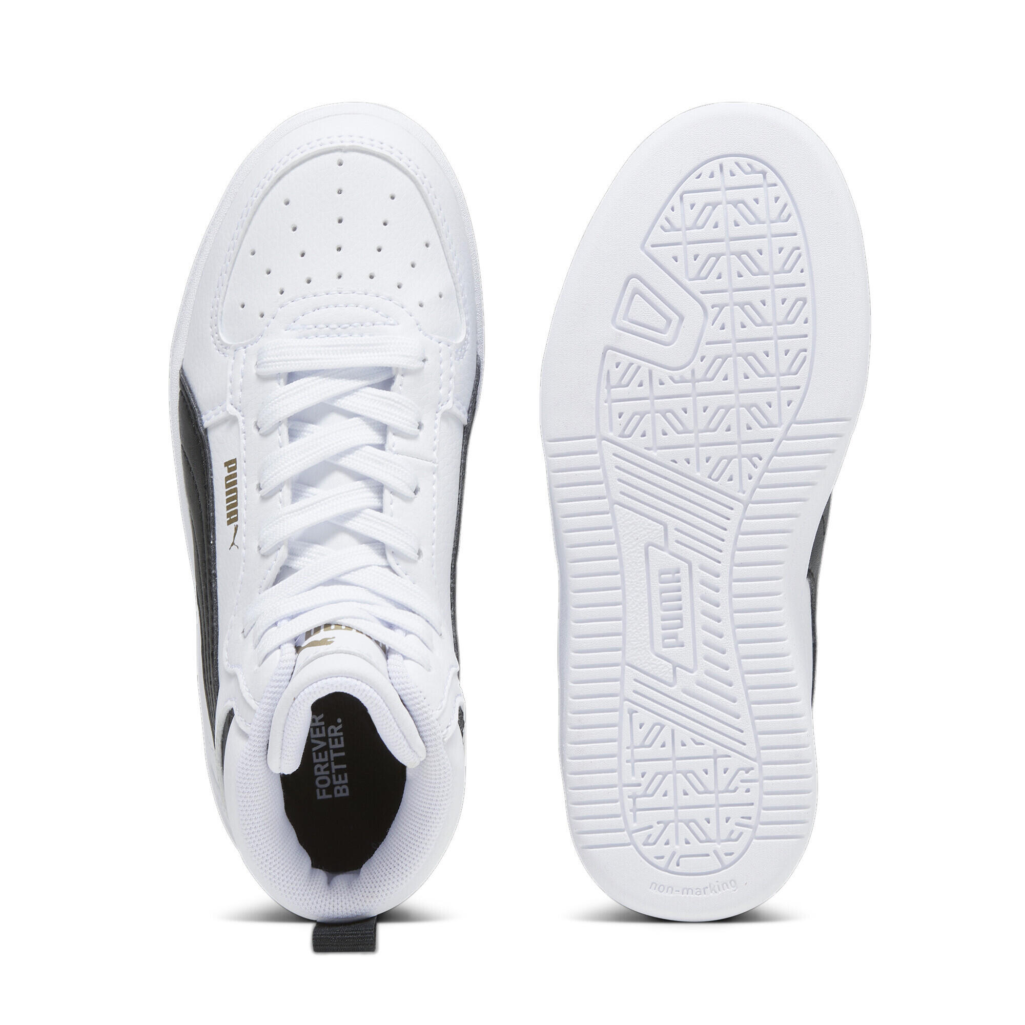 PUMA Caven 2.0 Mid Sneakers Jugendliche PUMA White Black Gold 4/10