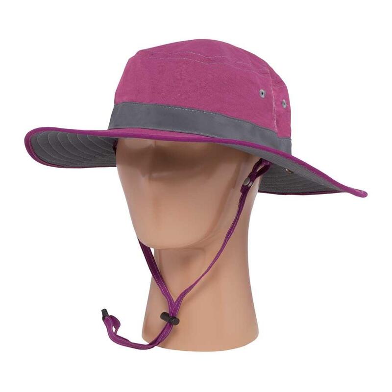 Clear Creek Boonie Women's Reversible Anti-UV Hiking Hat - Wild Orchid/Cinder