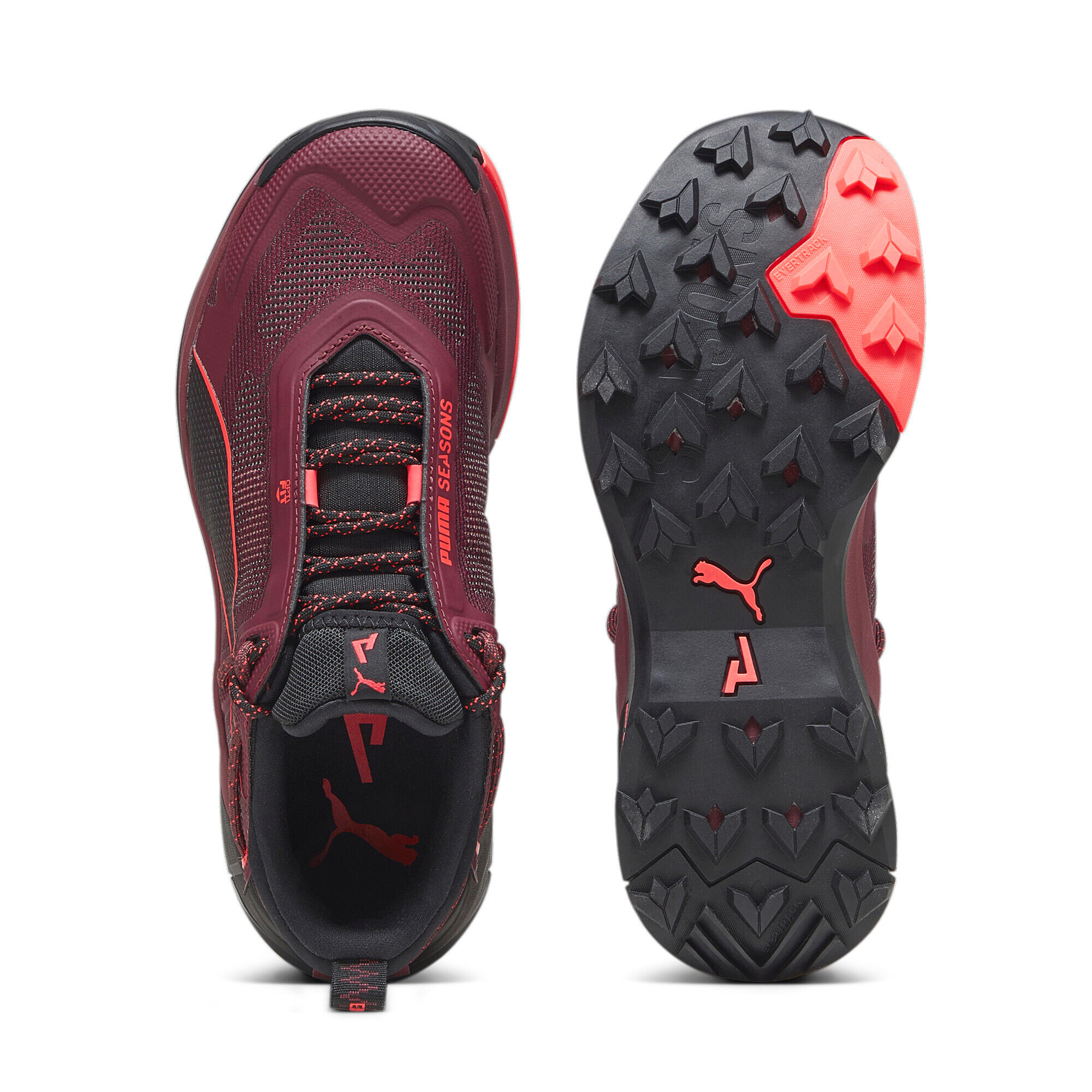 Zapatos de senderismo PUMA Womens Explore NITRO - Dark Jasper-Black-Fire Orchid 6/7