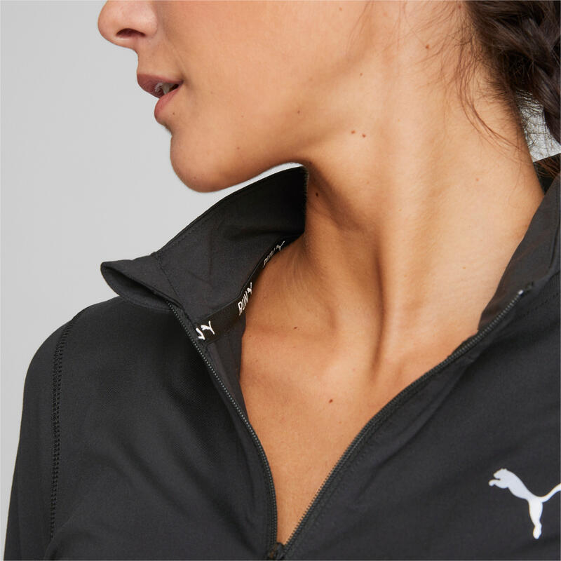 Top de corrida PUMA Run Favourite Quarter-Zip para mulher