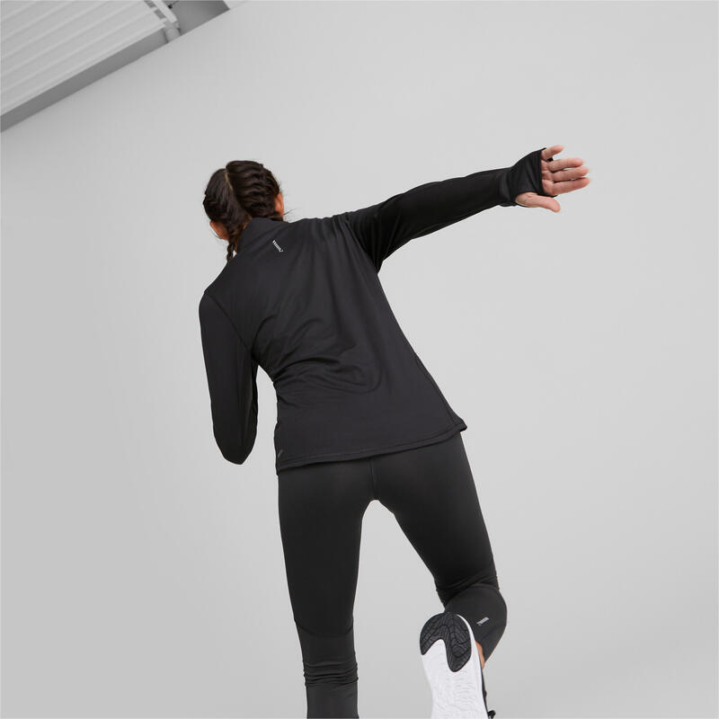 Top de corrida PUMA Run Favourite Quarter-Zip para mulher