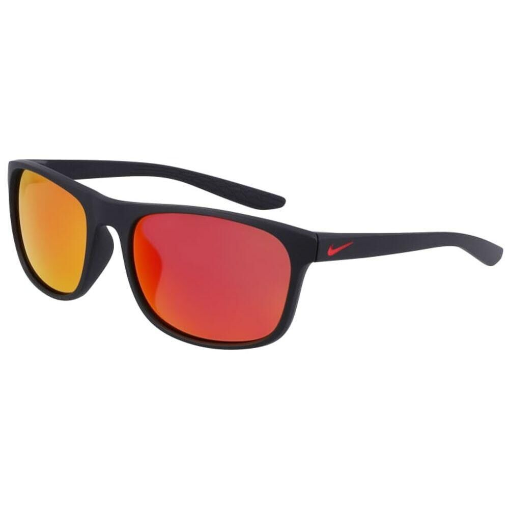 NIKE ENDURE M Unisex Sunglasses - Matte Black/Red Mirror