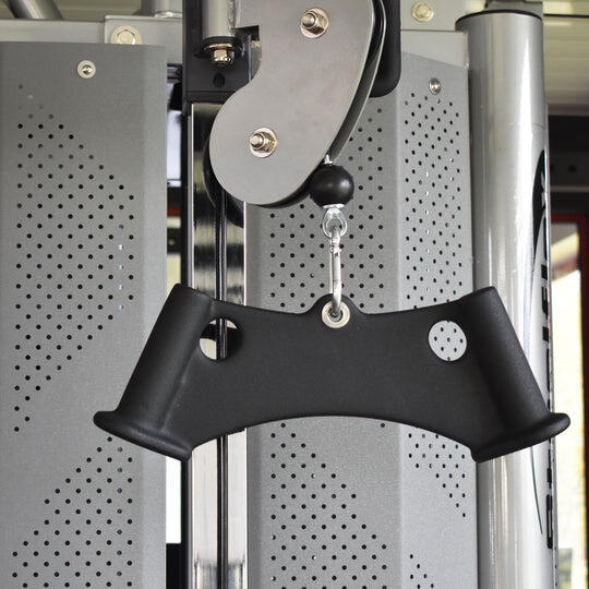 Wide pronate grip lat pull down cable attachment MB880