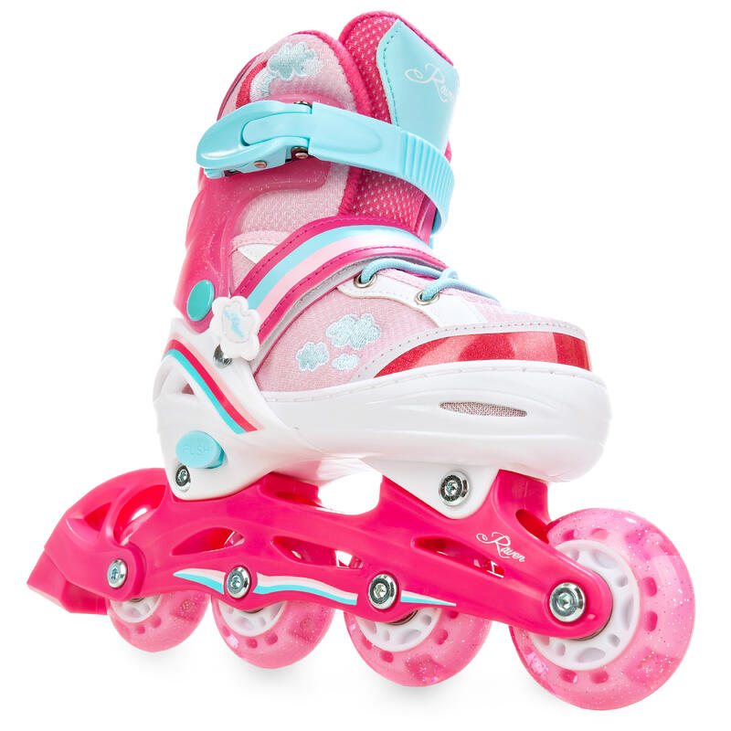 Raven Zoya Rollerblades ajustables Roues LED lumineuses