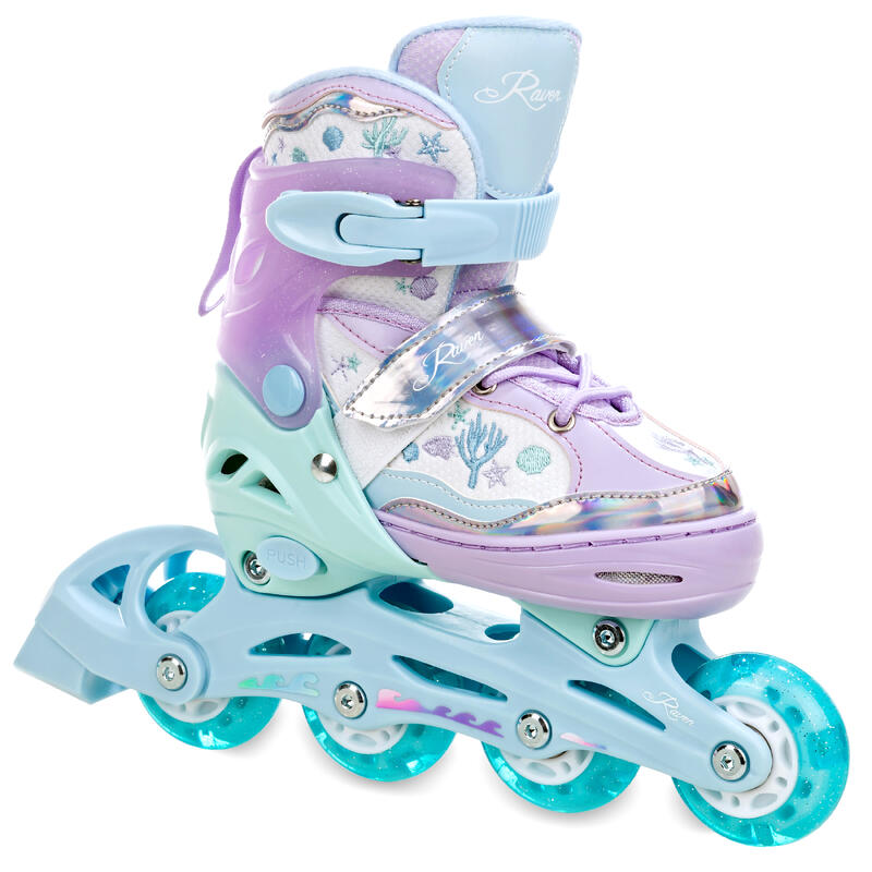 Raven Isla Rollerblades ajustables Roues LED lumineuses