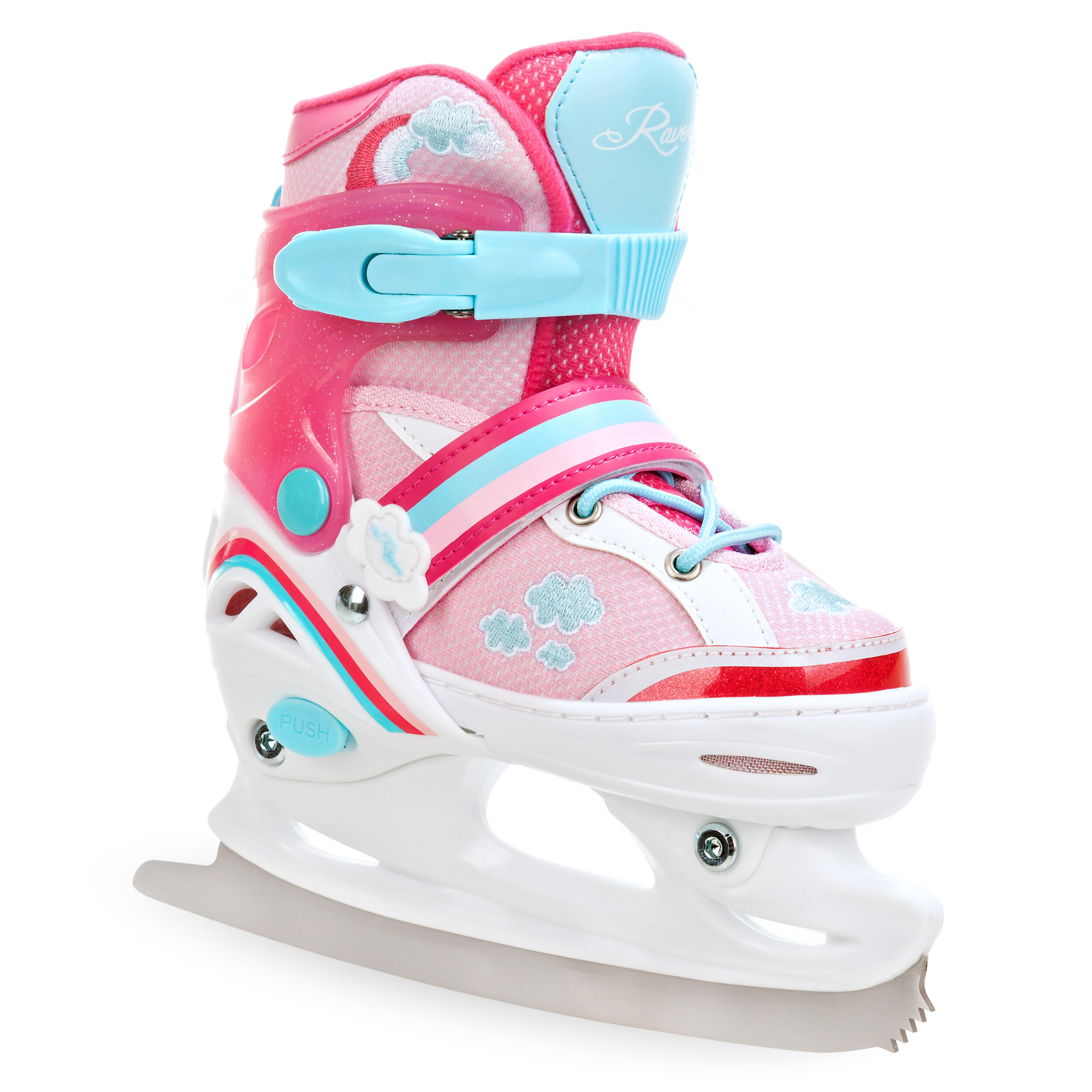 Raven Zoya 2 em 1 Patins ajustáveis LED Rodas luminosas com 6/7