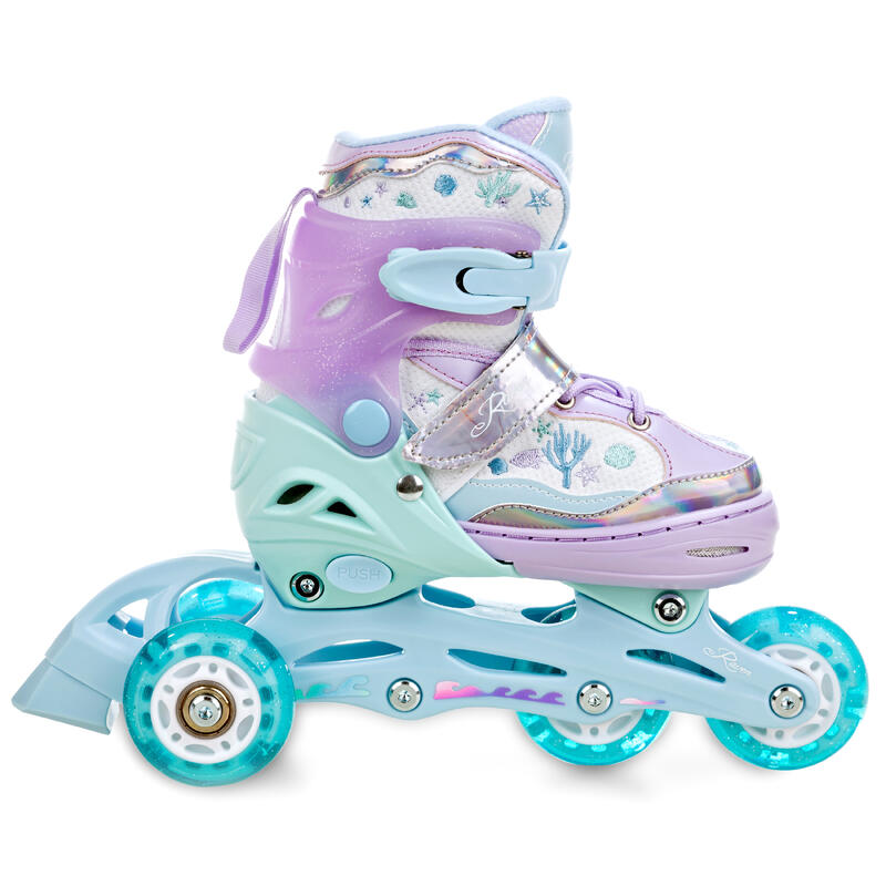 Roller Skates 3in1 Raven Isla Luminous LED Wheels