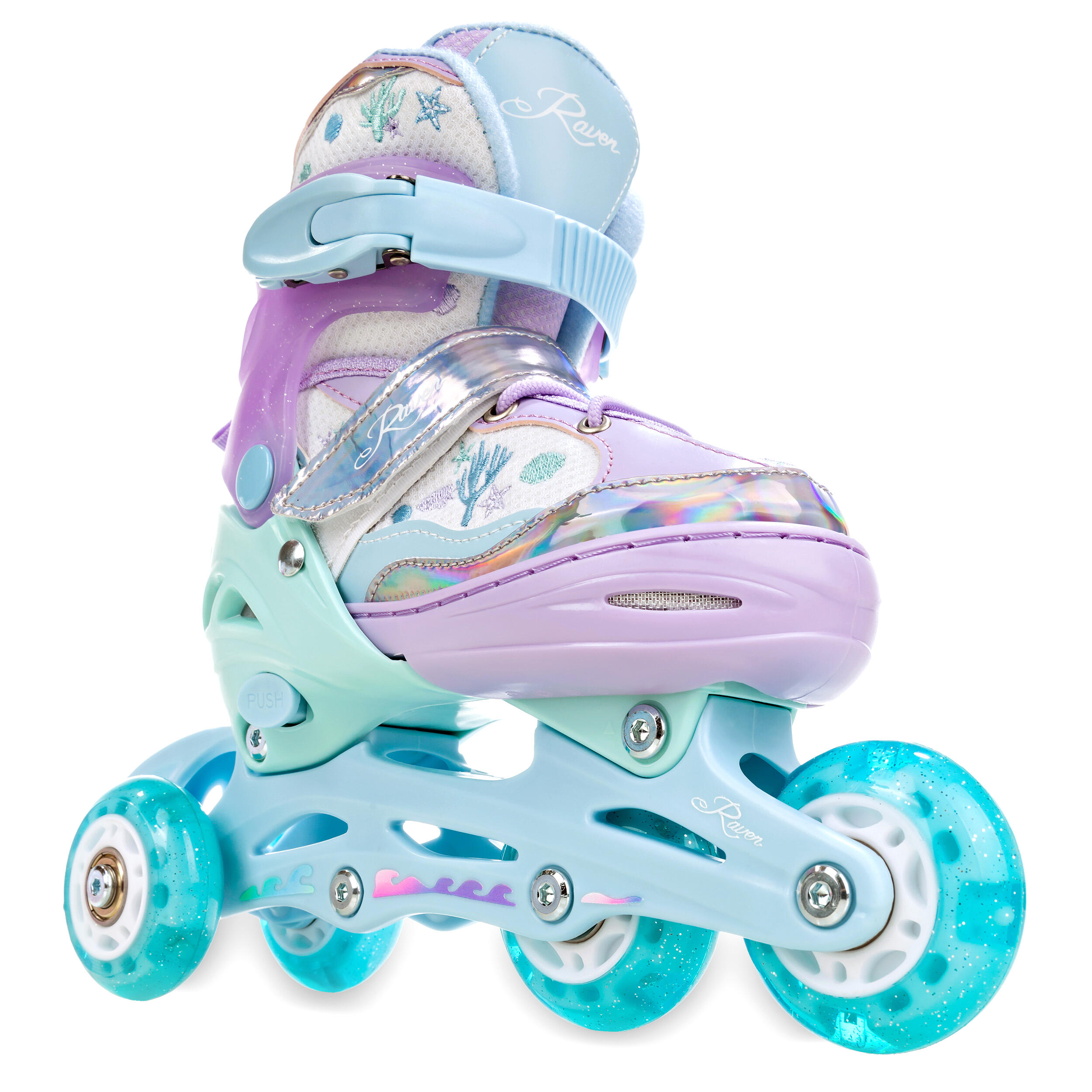 Roller Skates 3in1 Raven Isla Luminous Wheels LED 3/7