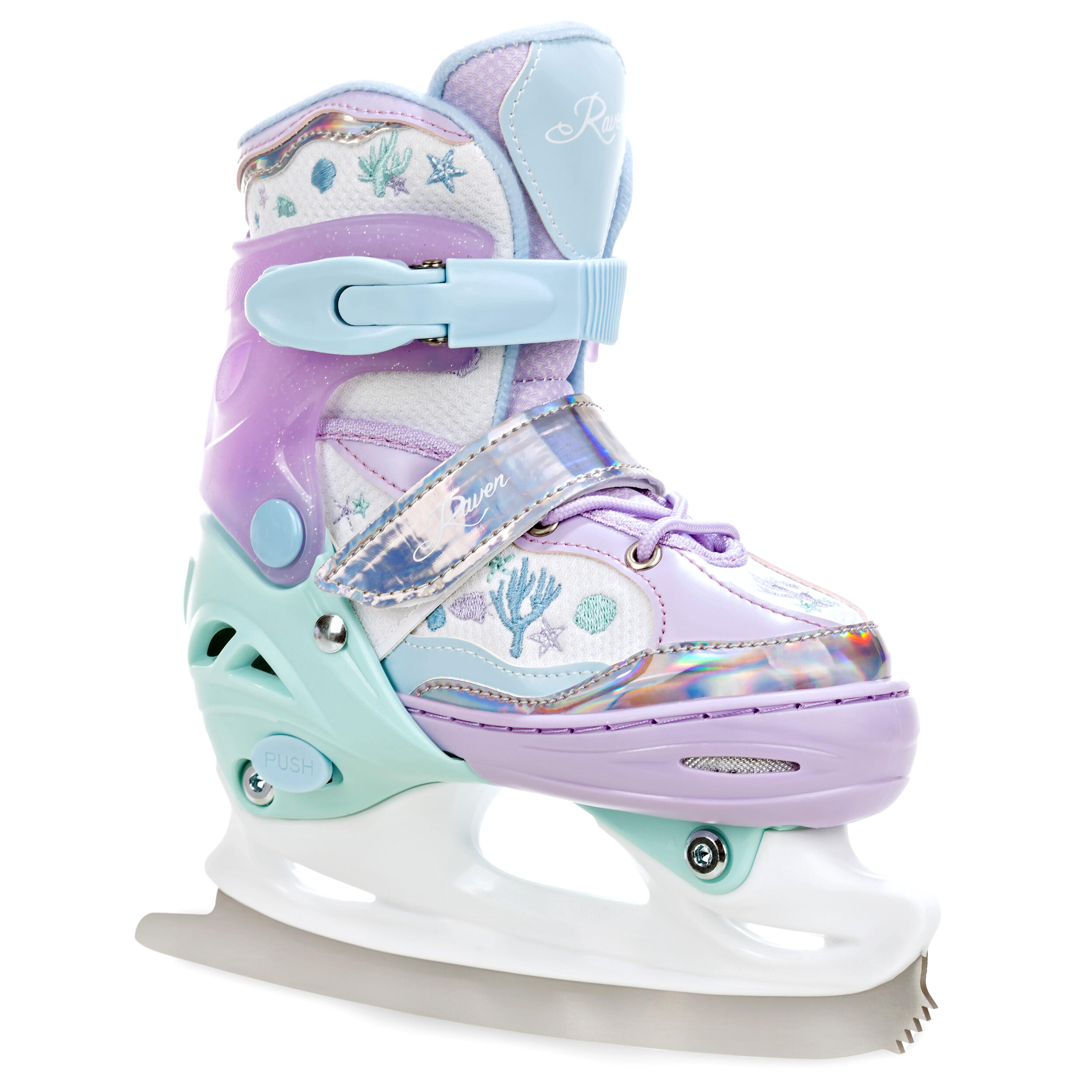 Raven Isla 2 em 1 Patins ajustáveis Rodas luminosas com LED 6/7