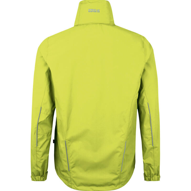 Outdoorjas Dexter heren polyamide neongeel mt S