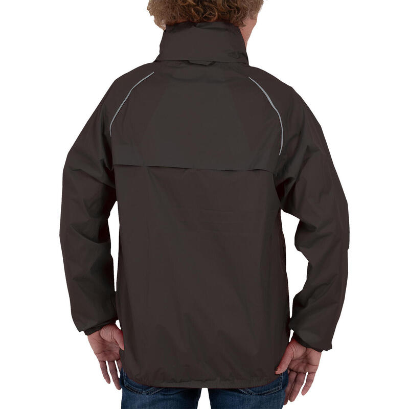 Herren Fahrradjacke PACKable Anthrazit